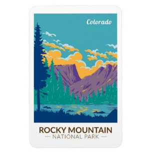 Rocky Mountain Nationalpark Teton Magnet