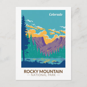 Rocky Mountain Nationalpark Teton Postkarte