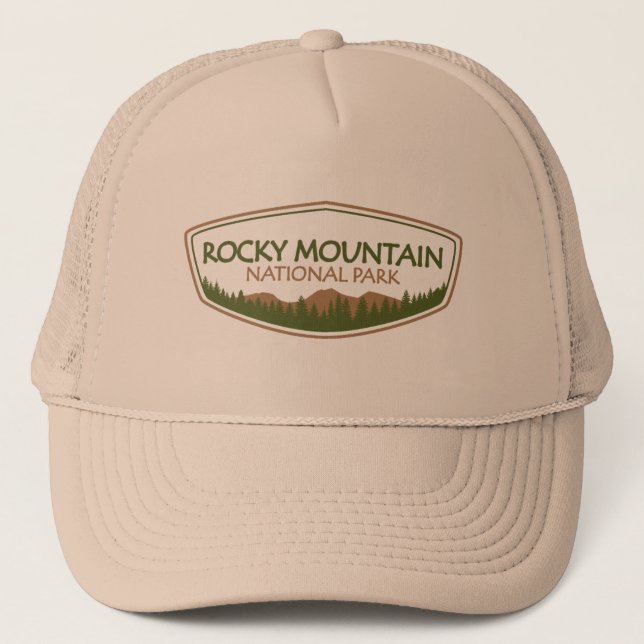 Rocky Mountain Nationalpark Truckerkappe (Vorderseite)