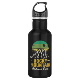 Rocky Mountain Nationalpark Vintag Souvenirs Edelstahlflasche