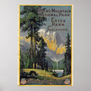 Rocky Mountain Nationalpark Vintage Poster