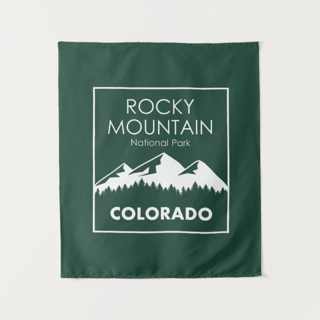 Rocky Mountain Nationalpark Wandteppich (Vorderseite)