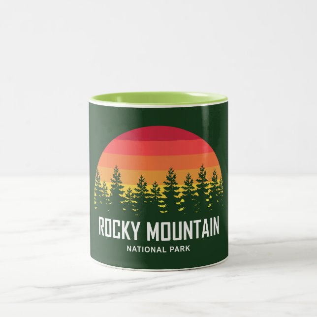 Rocky Mountain Nationalpark Zweifarbige Tasse (Mittel)
