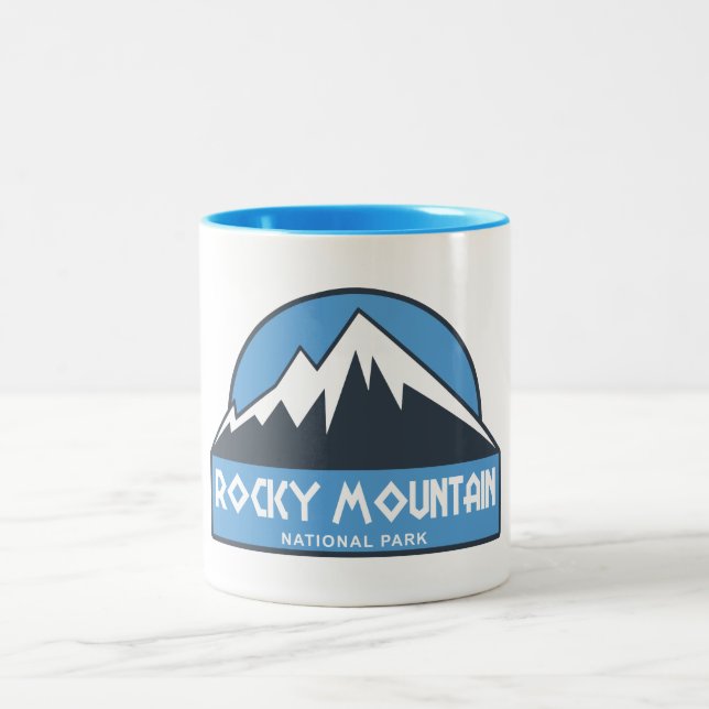 Rocky Mountain Nationalpark Zweifarbige Tasse (Mittel)