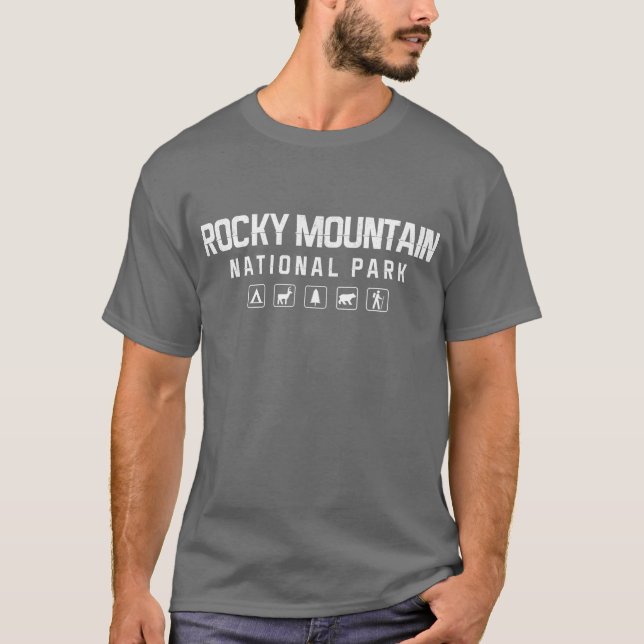 Rocky Mountain Nationalparkt-shirt - Dunkelheit T-Shirt (Vorderseite)