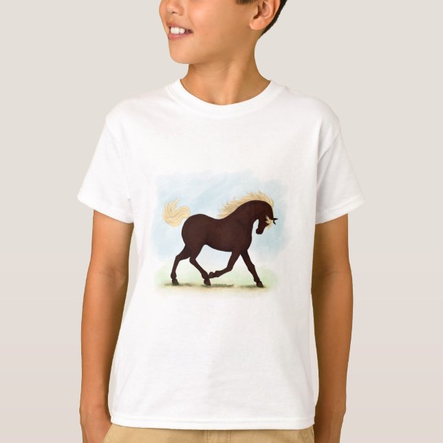 Rocky Mountain Pferd Reittiere T-Shirt (Vorderseite)