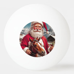 Rocky Mountain Santa und sein Pferd Tischtennisball