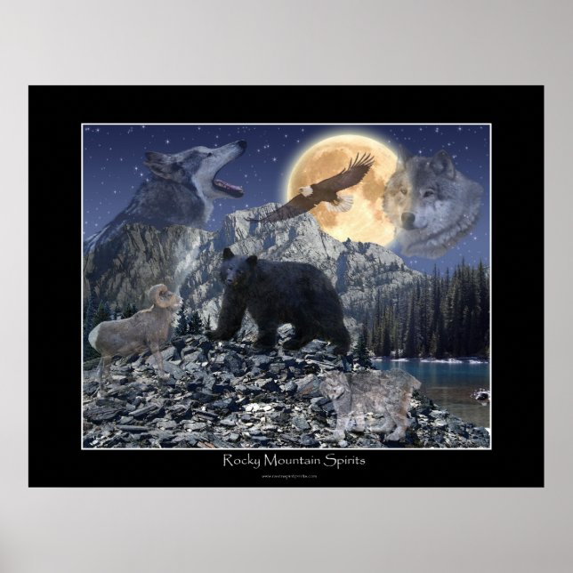 ROCKY MOUNTAIN SPIRIRIS Art Poster (Vorne)