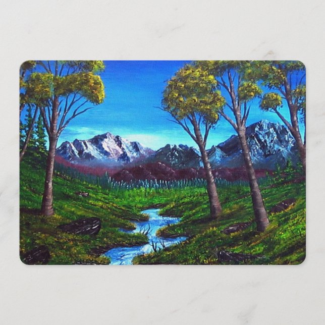 Rocky Mountain Stream Abstrakt gestrichen (Vorderseite)