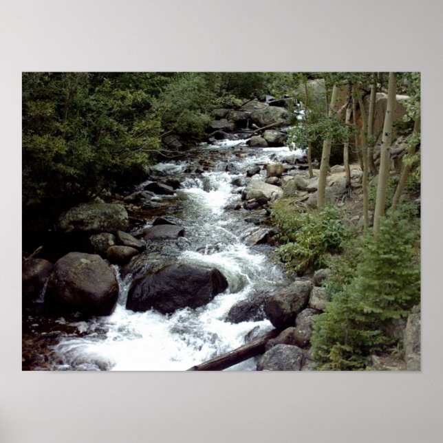 Rocky Mountain Stream Posters Poster (Vorne)