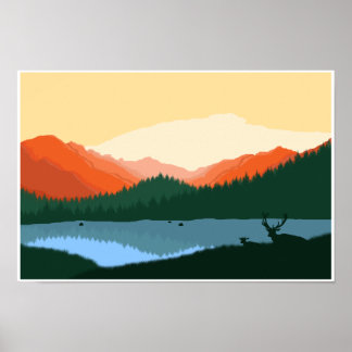 Rocky Mountain Sunrise Poster