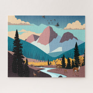 Rocky Mountain Valley Wildlife Puzzle