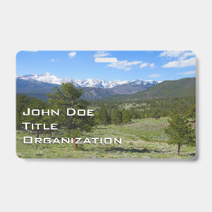 Rocky Mountain View Landschaft Ausweis