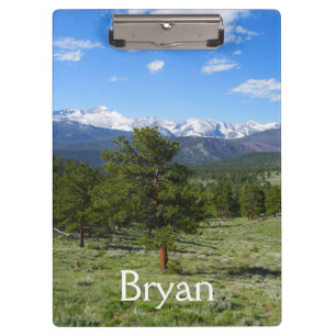 Rocky Mountain View Landschaft Klemmbrett