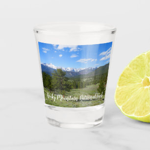 Rocky Mountain View Landschaft Schnapsglas