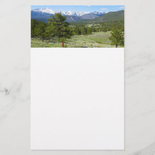 Rocky Mountain View Landschaftliche Landschaft Briefpapier