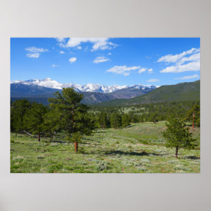 Rocky Mountain View Landschaftliche Landschaft Poster