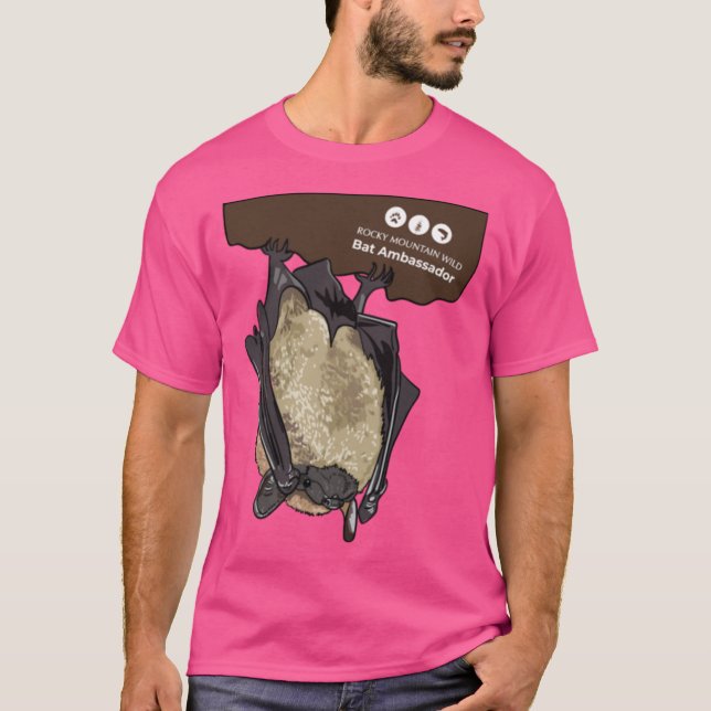 Rocky Mountain Wild Bat-Botschafter Oversized T-Shirt (Vorderseite)