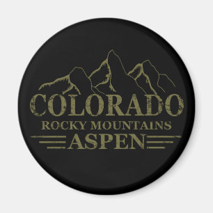Rocky Mountains Aspen Colorado Magnet