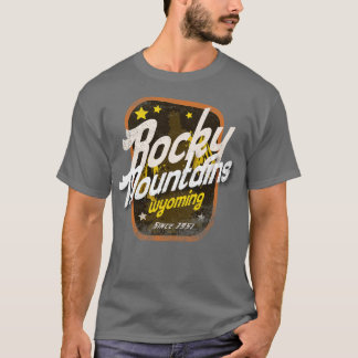 Rocky Mountains bedrückt T-Shirt