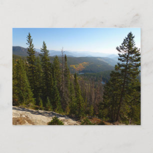 Rocky Mountains Blick im Frühherbst Postkarte