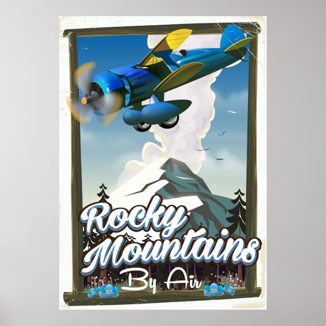Rocky Mountains by Air! Poster (Vorne)