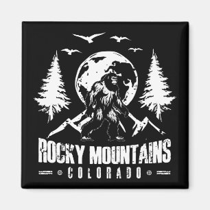 Rocky Mountains Colorado Bigfoot Vintages Wandern Magnet