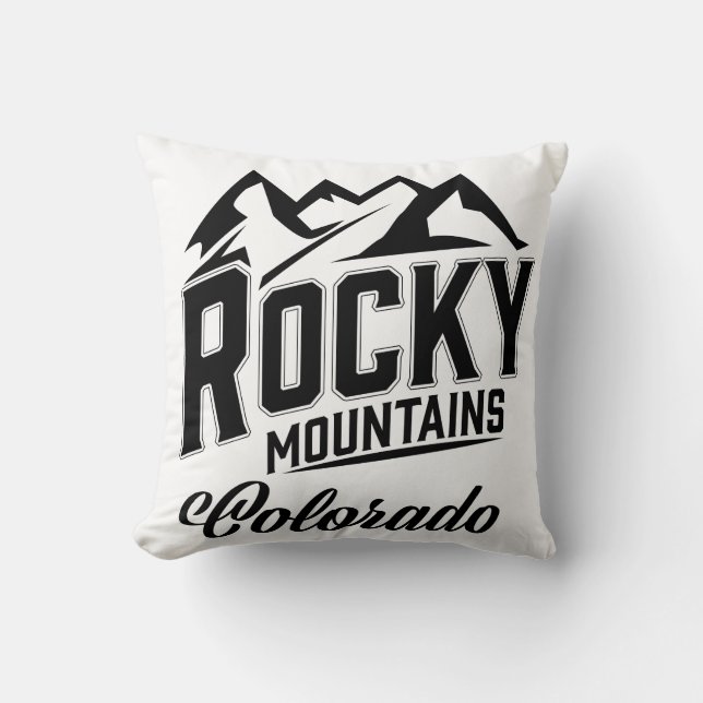 Rocky Mountains Colorado Kissen (Vorderseite)