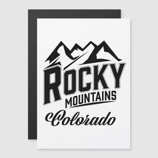 Rocky Mountains Colorado Magnetkarte (Vorne/Hinten)