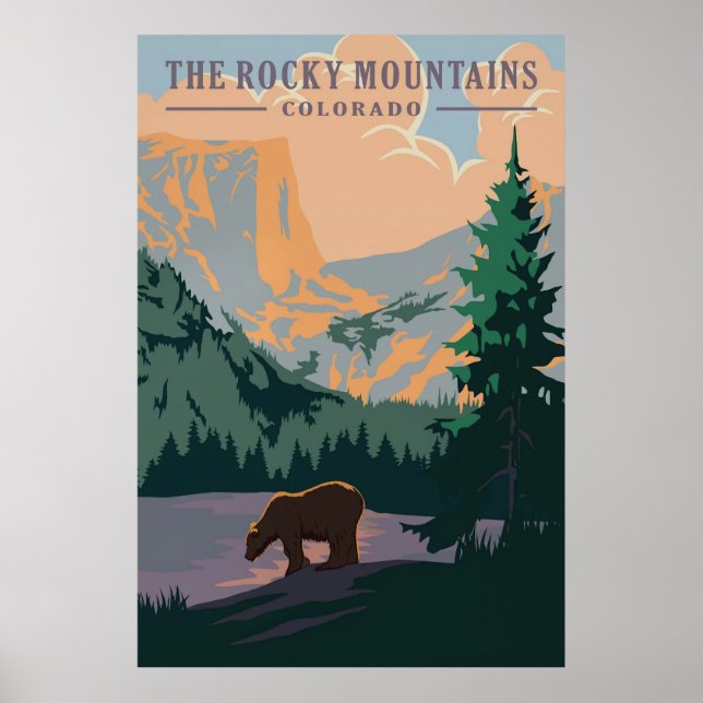 Rocky Mountains, Colorado Poster (Vorne)