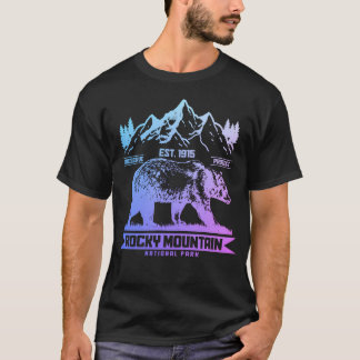 Rocky Mountains Colorado Vintage Nationalpark T-Shirt
