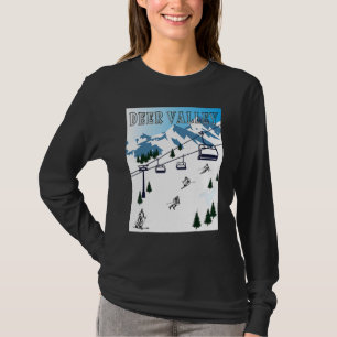 Rocky Mountains Deer Valley Wintersport Skigebiet T-Shirt