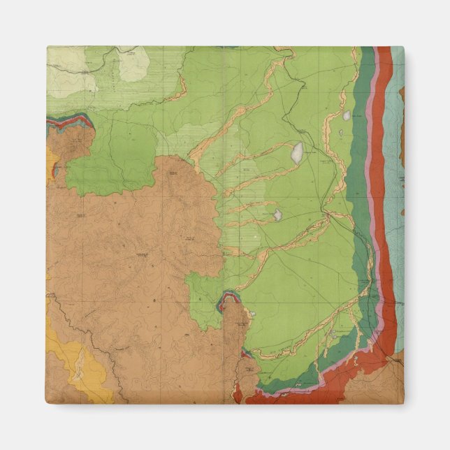 Rocky Mountains Geologie Magnet (Vorne)