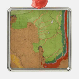 Rocky Mountains geologisch Silbernes Ornament