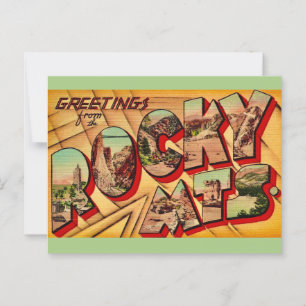 Rocky Mountains Grußpostkarte Postkarte