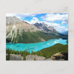 Rocky Mountains Lake Postcard Postkarte