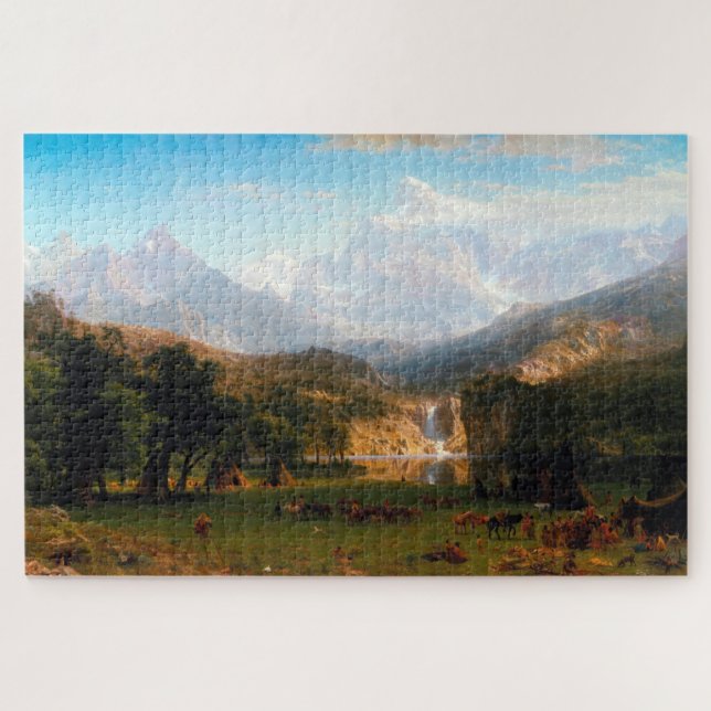 Rocky Mountains, Lander's Peak, Albert Bierstadt Puzzle (Horizontal)
