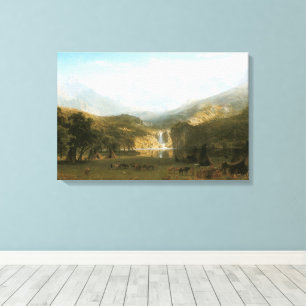 Rocky Mountains, Lander's Peak von Albert Bierstad Leinwanddruck