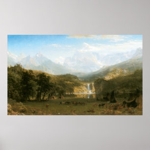 Rocky Mountains, Lander's Peak von Albert Bierstad Poster