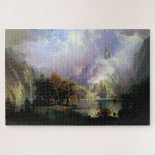 Rocky Mountains Landschaft, Albert Bierstadt Puzzle