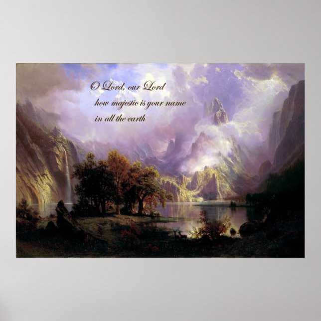 Rocky Mountains Landschaft Poster (Vorne)