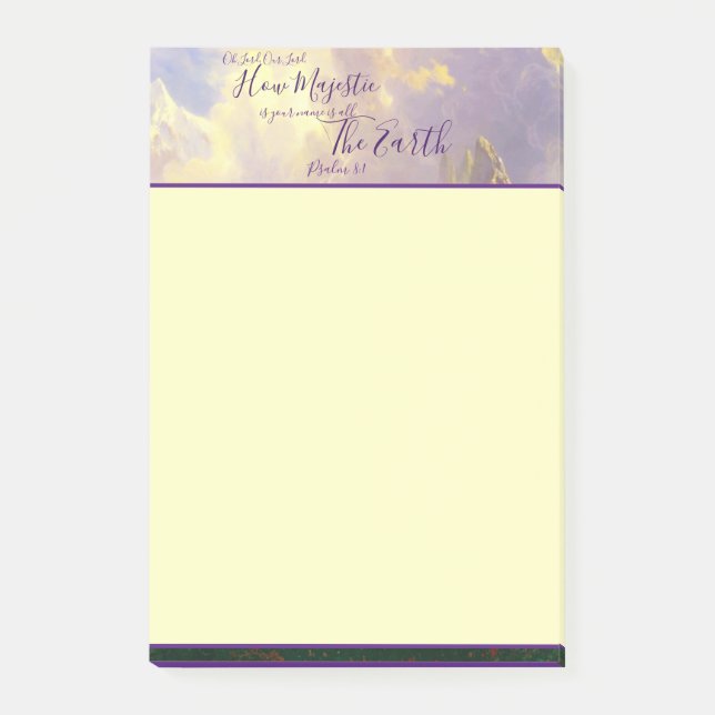 Rocky Mountains Majestic Post-it Klebezettel (Vorderseite)
