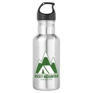 Rocky Mountains National Park Mountains Camping Edelstahlflasche