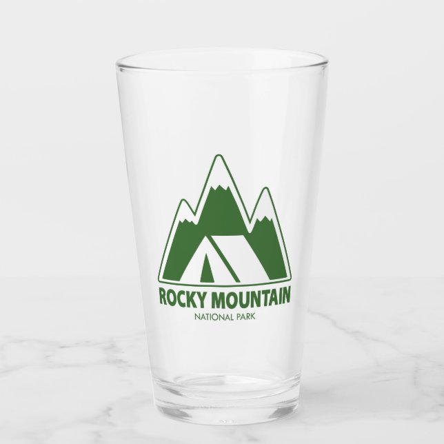 Rocky Mountains National Park Mountains Camping Glas (Vorderseite)