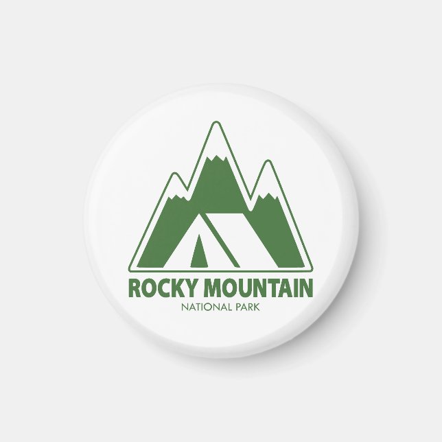 Rocky Mountains National Park Mountains Camping Magnet (Vorne)