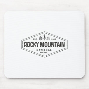 Rocky Mountains National Park Shirt Abzeichen Camp Mousepad
