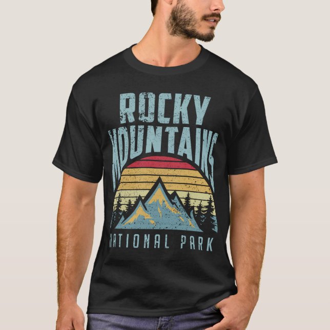 Rocky Mountains Nationalpark Colorado T-Shirt (Vorderseite)