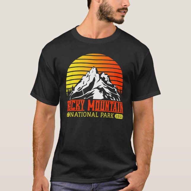 Rocky Mountains Nationalpark Souvenirs Colorado B T-Shirt (Vorderseite)