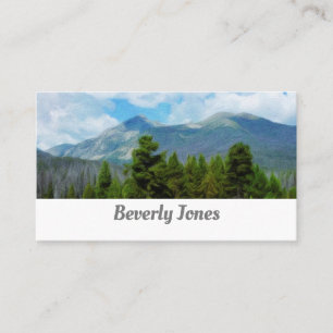 Rocky Mountains Natur Art Landschaft Brauch Visitenkarte