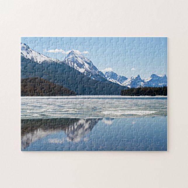 Rocky Mountains Reflektion in Maligne Lake Puzzle (Horizontal)